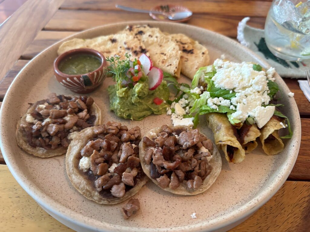 Traditional Oaxacan spread in the centro, Oaxaca