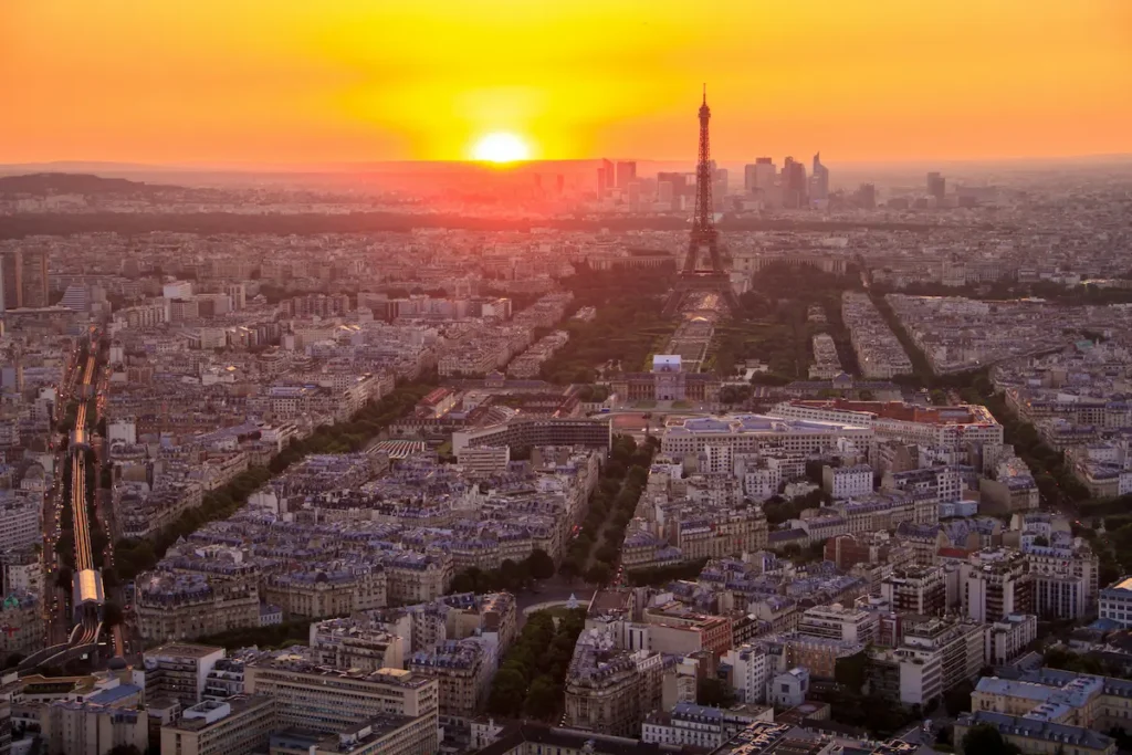 Paris at sunset