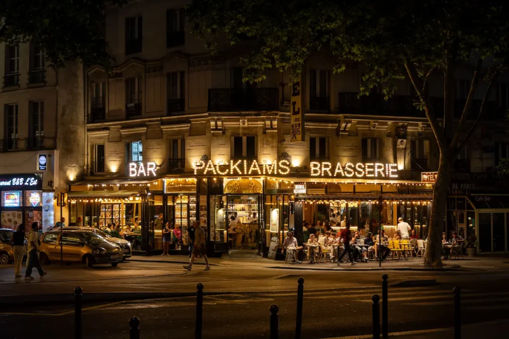 Brasserie in Paris.