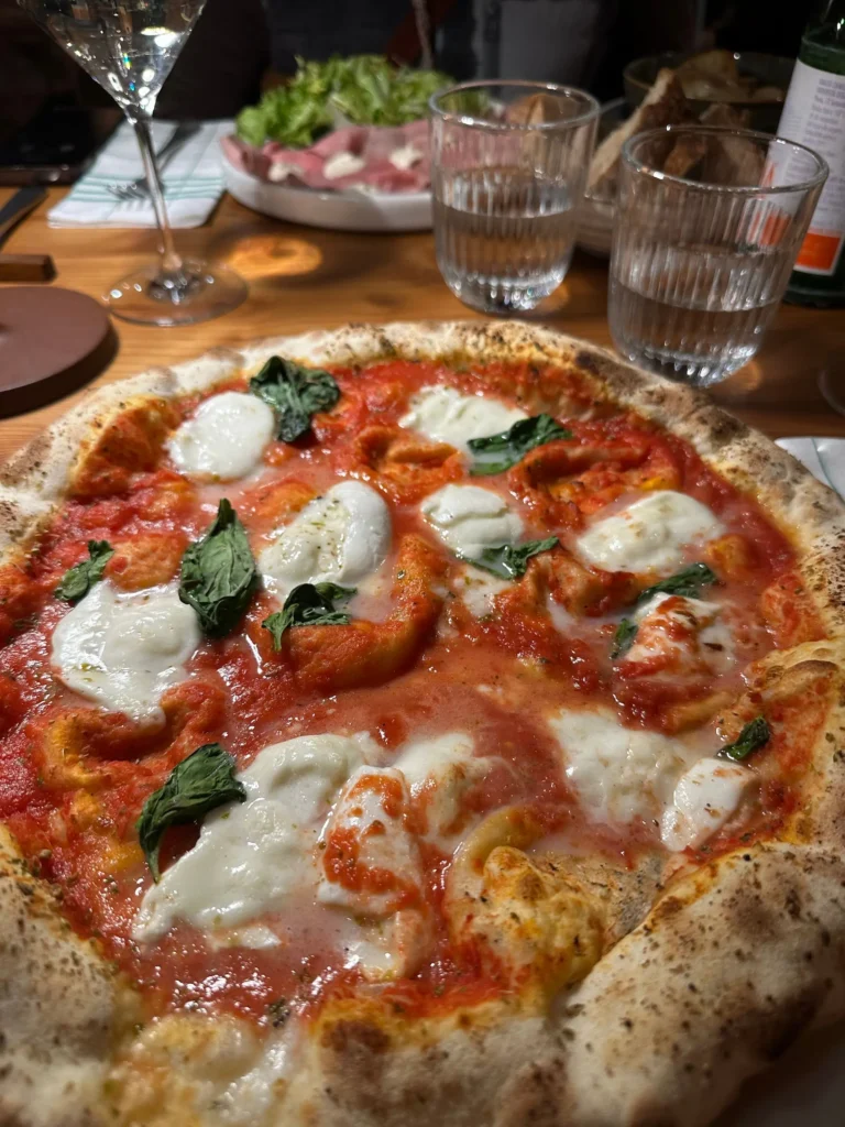 pizza in rome.