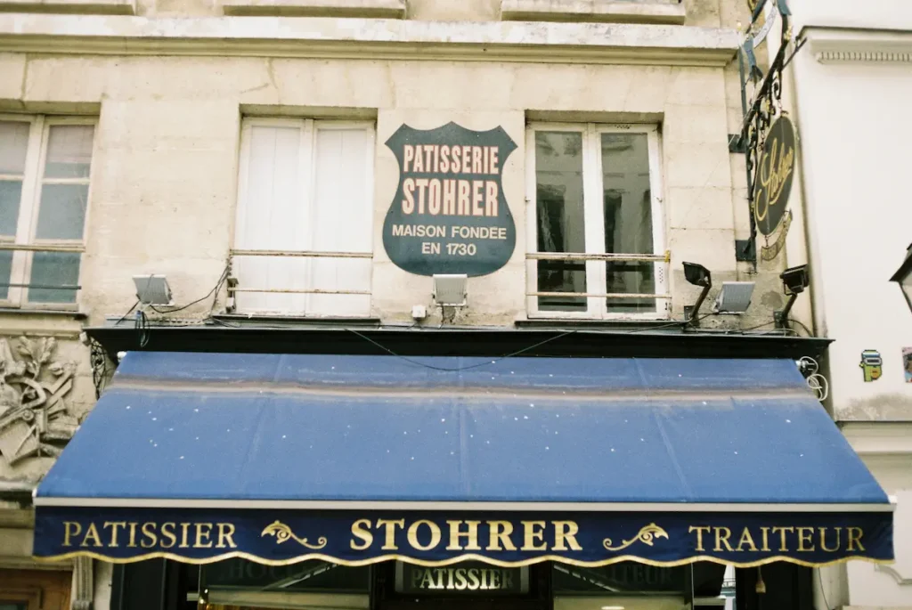 Stohrer bakery in Paris.