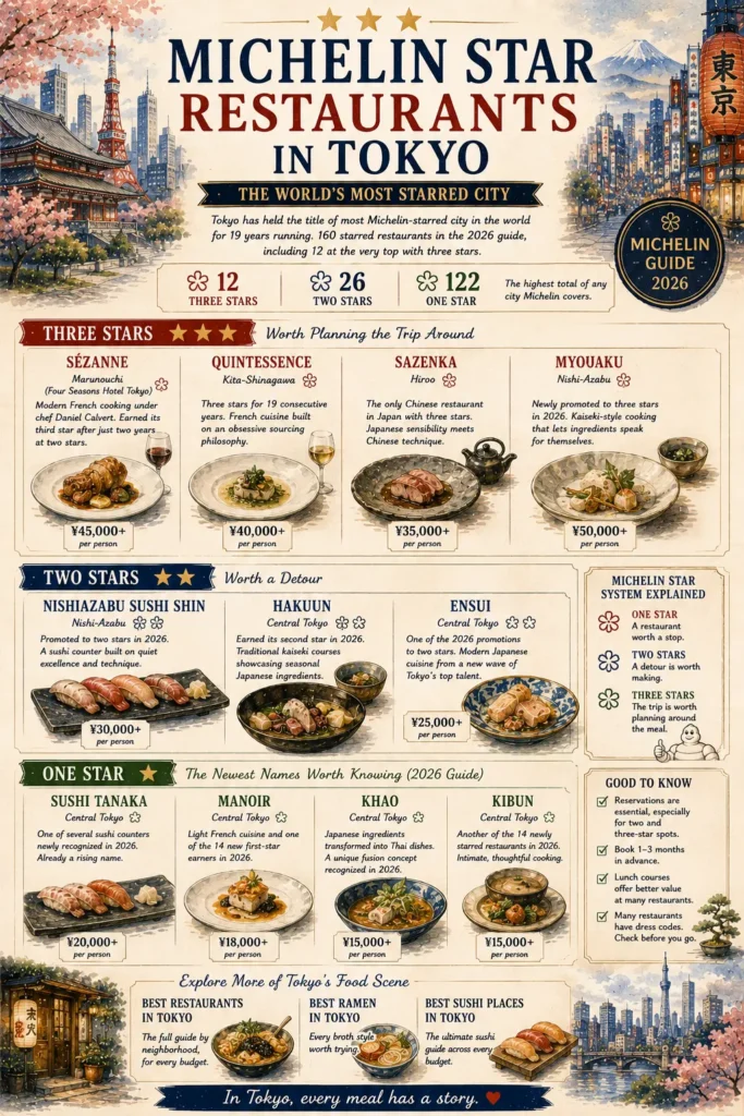 Image of michelin star restaurants in tokyo